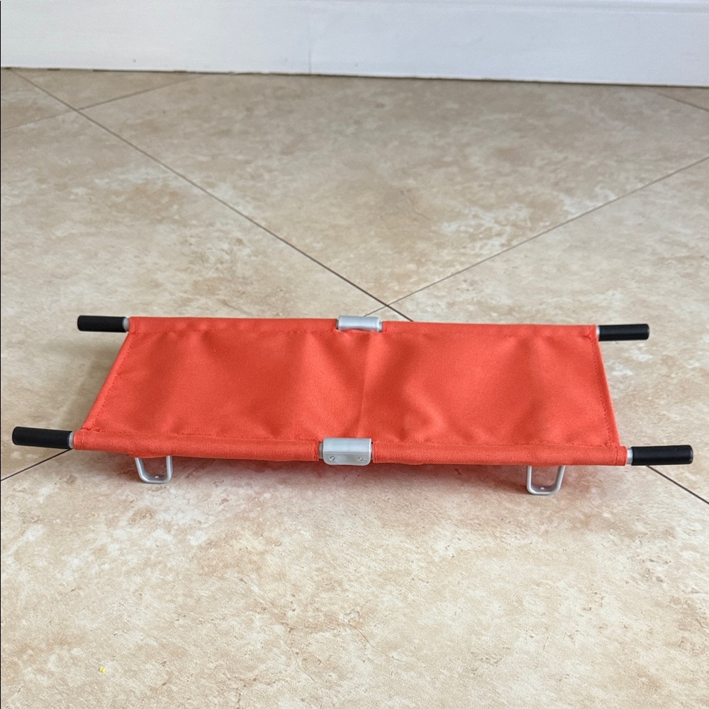 Our Generation orange collapsible stretcher. Ambulance collection